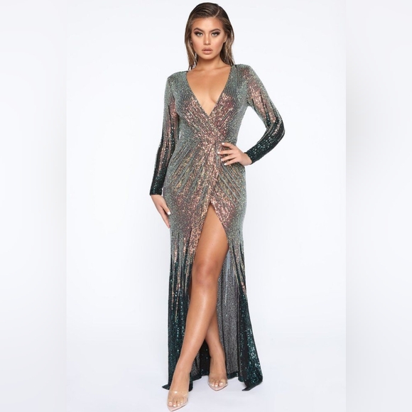 Banjul sequin gown maxi formal dress - Picture 2 of 15